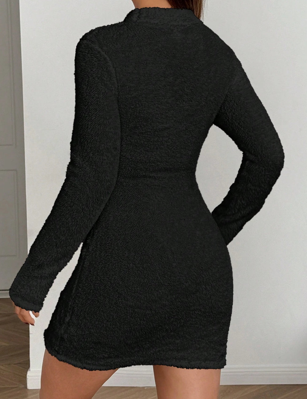 Shein miniruha, fekete
