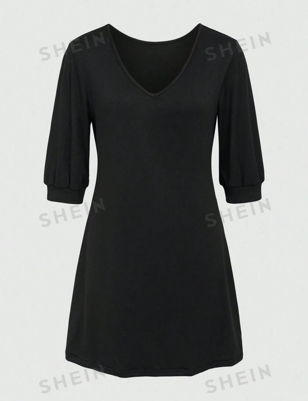 Shein mini ruha, fekete
