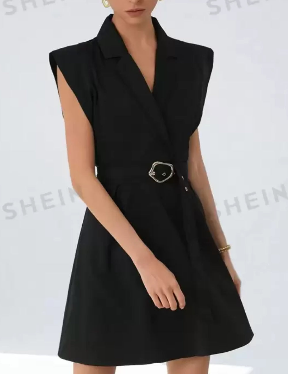Shein miniruha, fekete