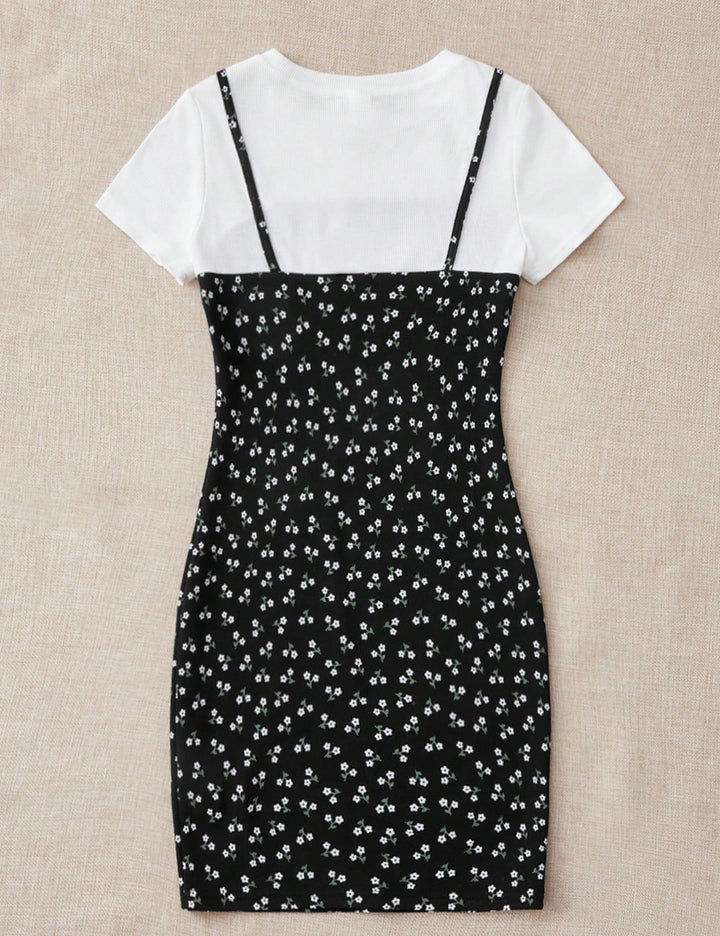 Shein miniruha, fekete
