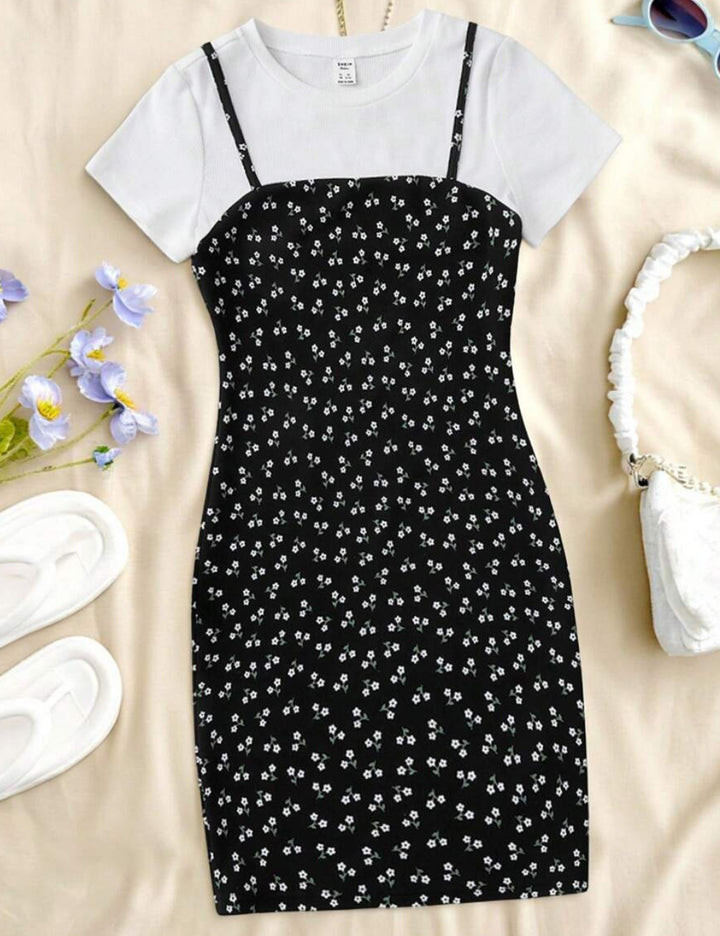 Shein miniruha, fekete