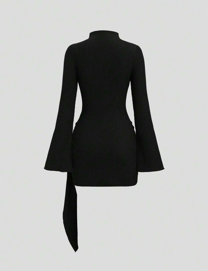 Shein mini ruha, fekete