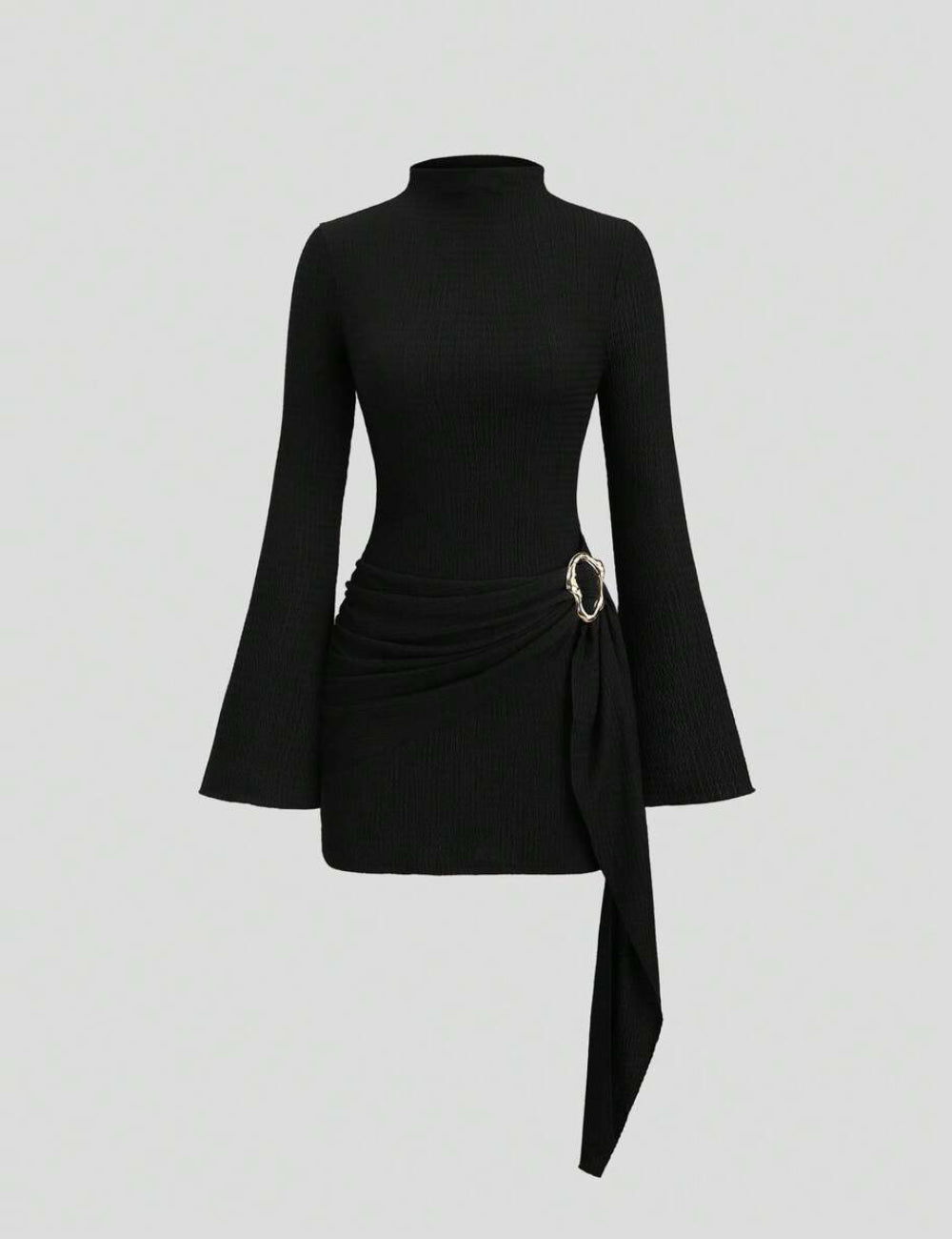 Shein mini ruha, fekete