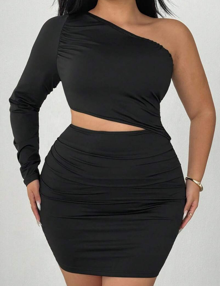 Rochie mini Shein Curve+, negru