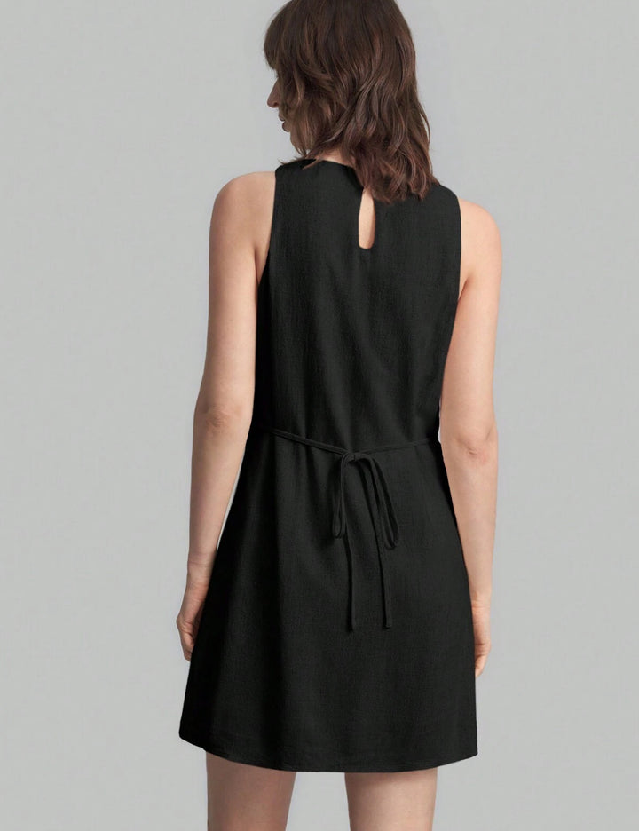 Shein mini ruha, fekete