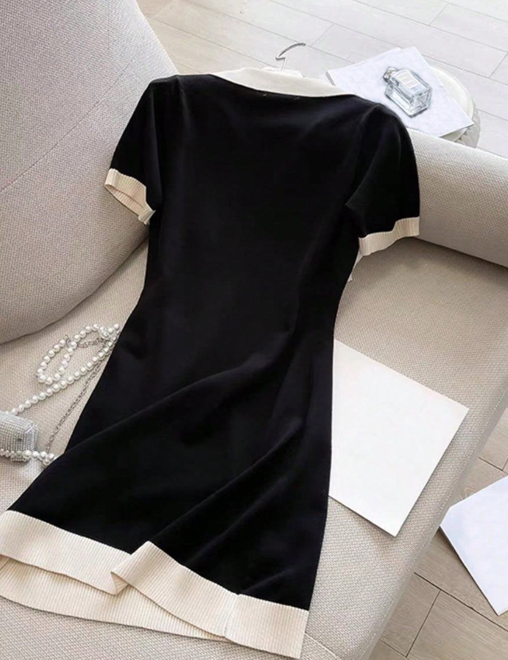 Rochie mini Shein Curve+, negru