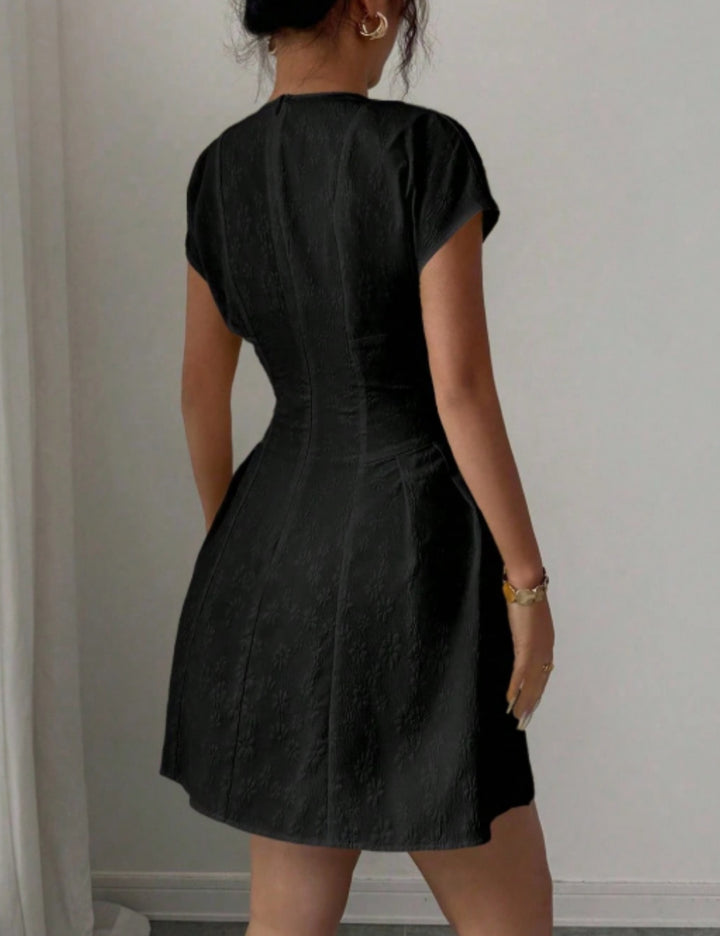 Shein mini ruha, fekete