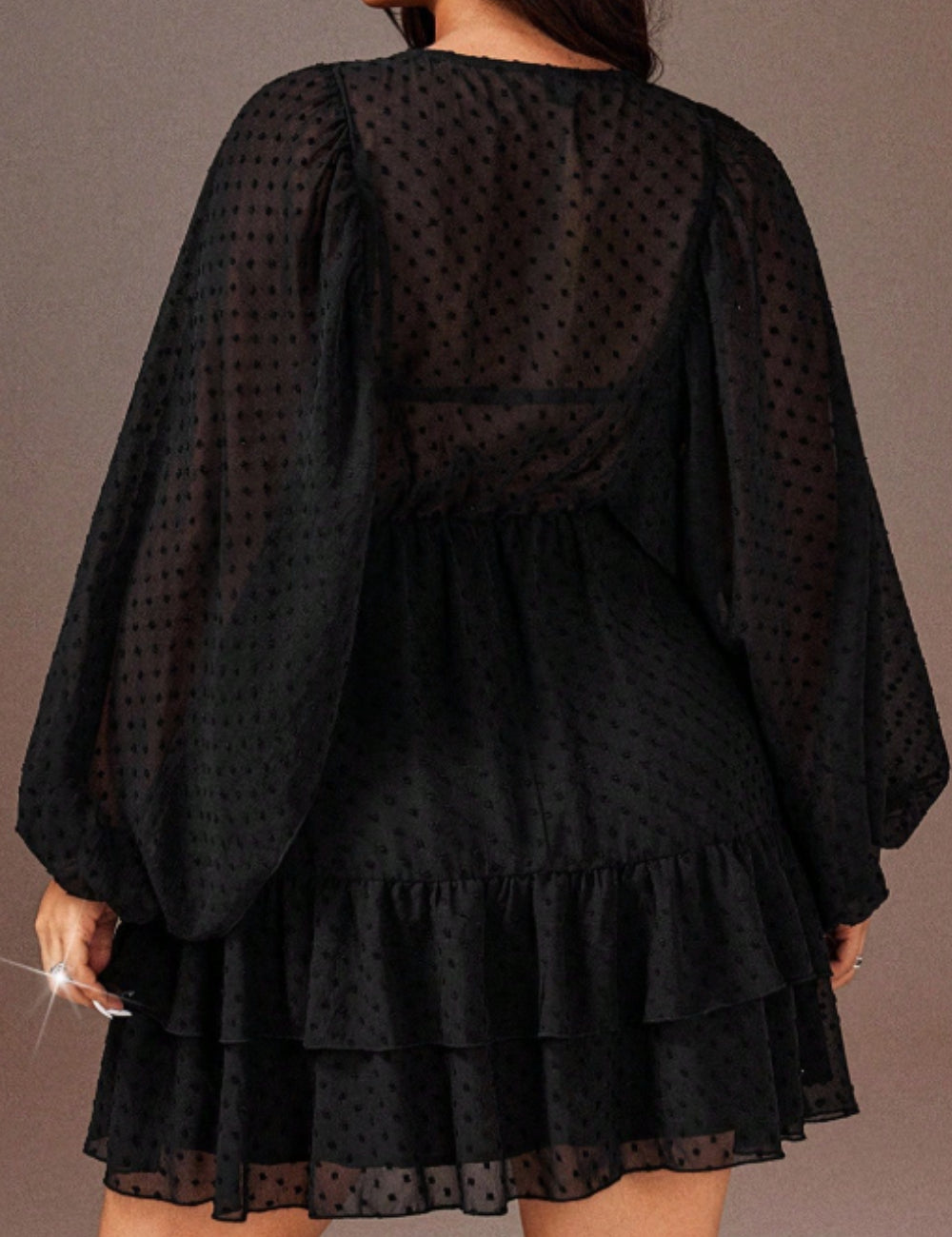 Rochie mini Shein Curve+, negru