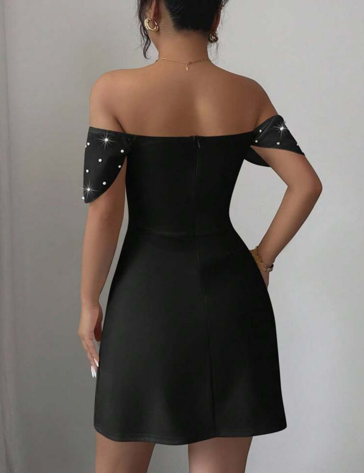 Shein mini ruha, fekete
