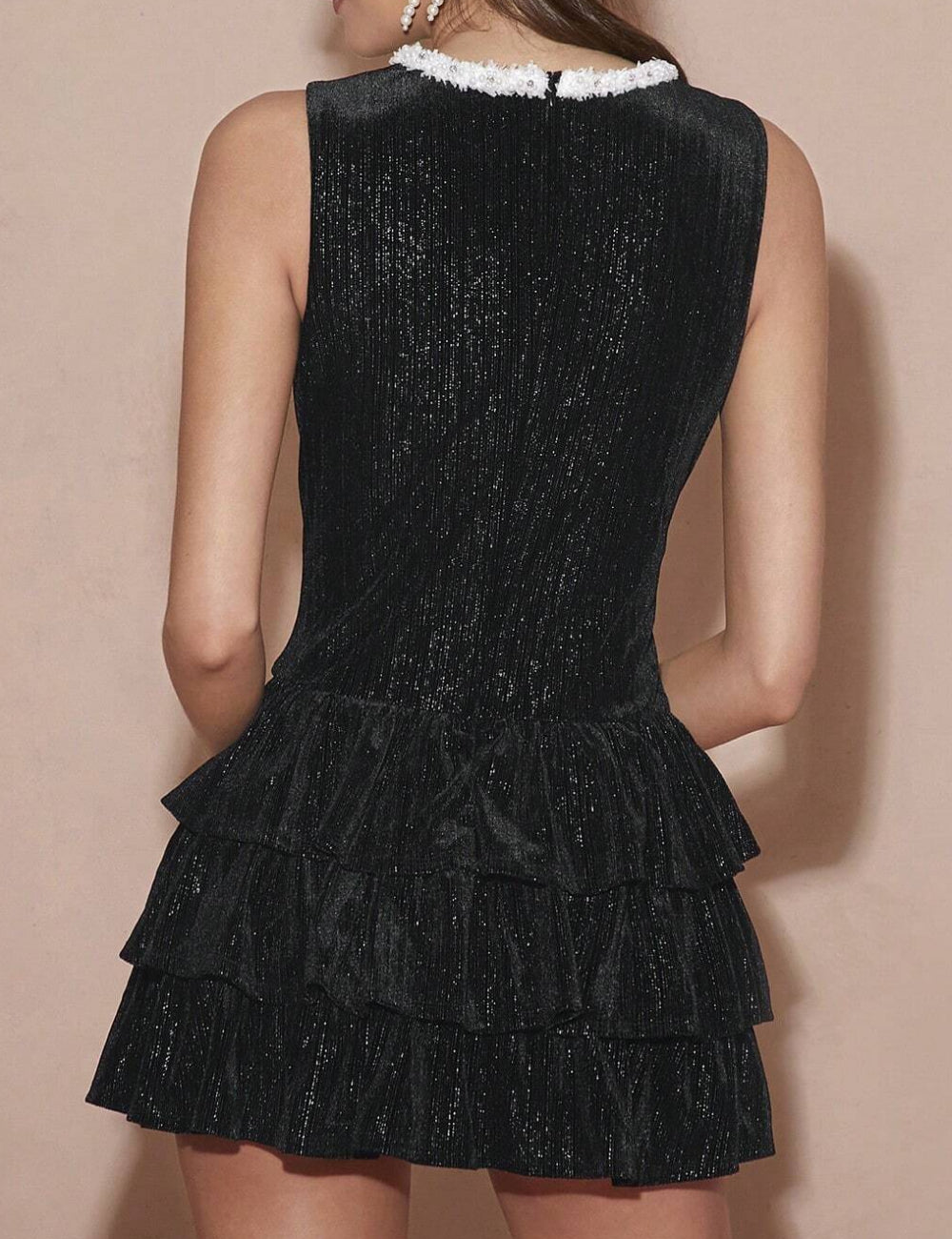 Shein mini ruha, fekete