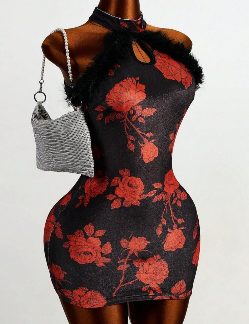 Shein miniruha, fekete