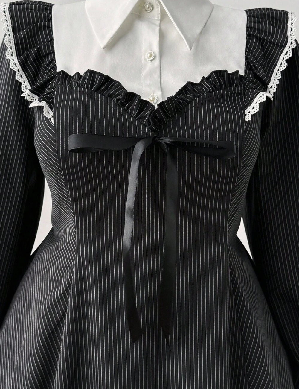 Shein Curve+ miniruha, fekete