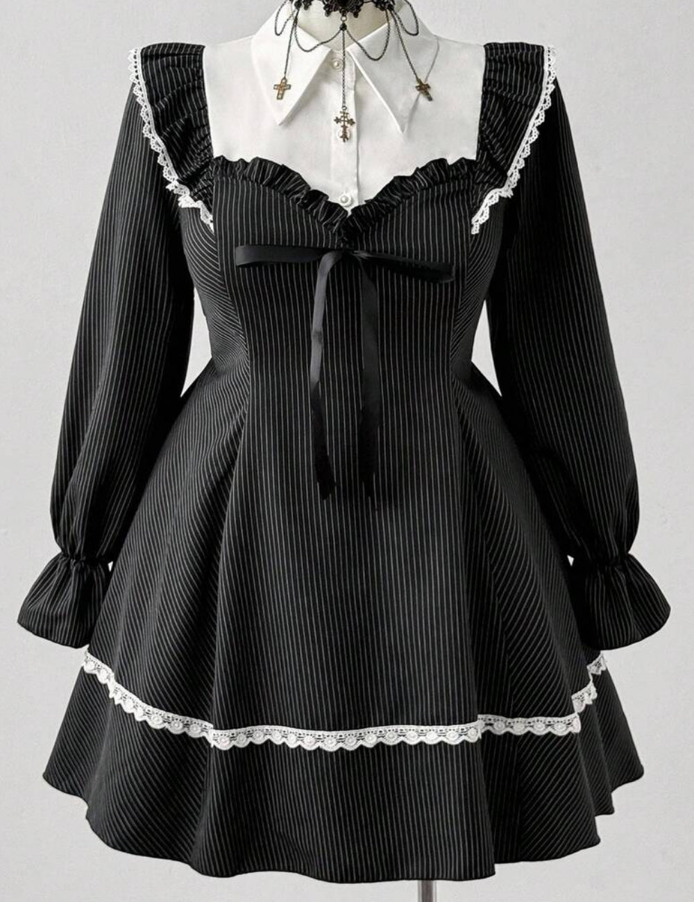 Shein Curve+ miniruha, fekete