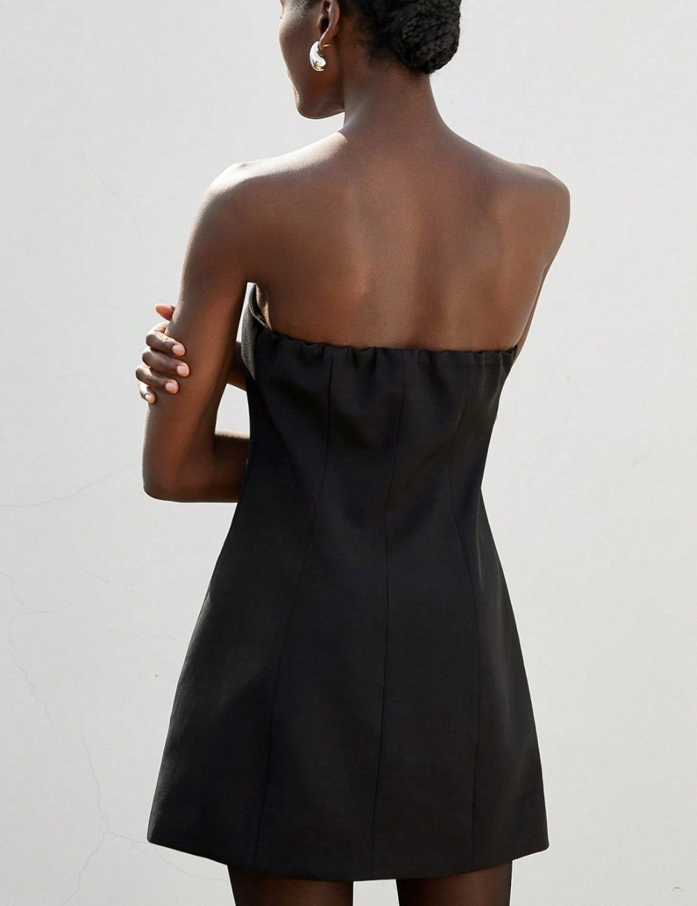 Shein mini ruha, fekete