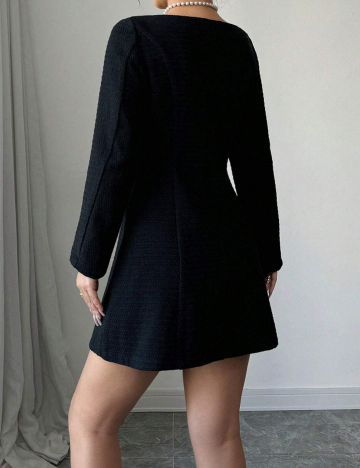 Shein mini ruha, fekete