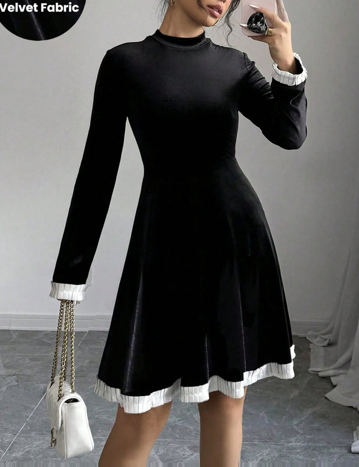 Shein mini ruha, fekete