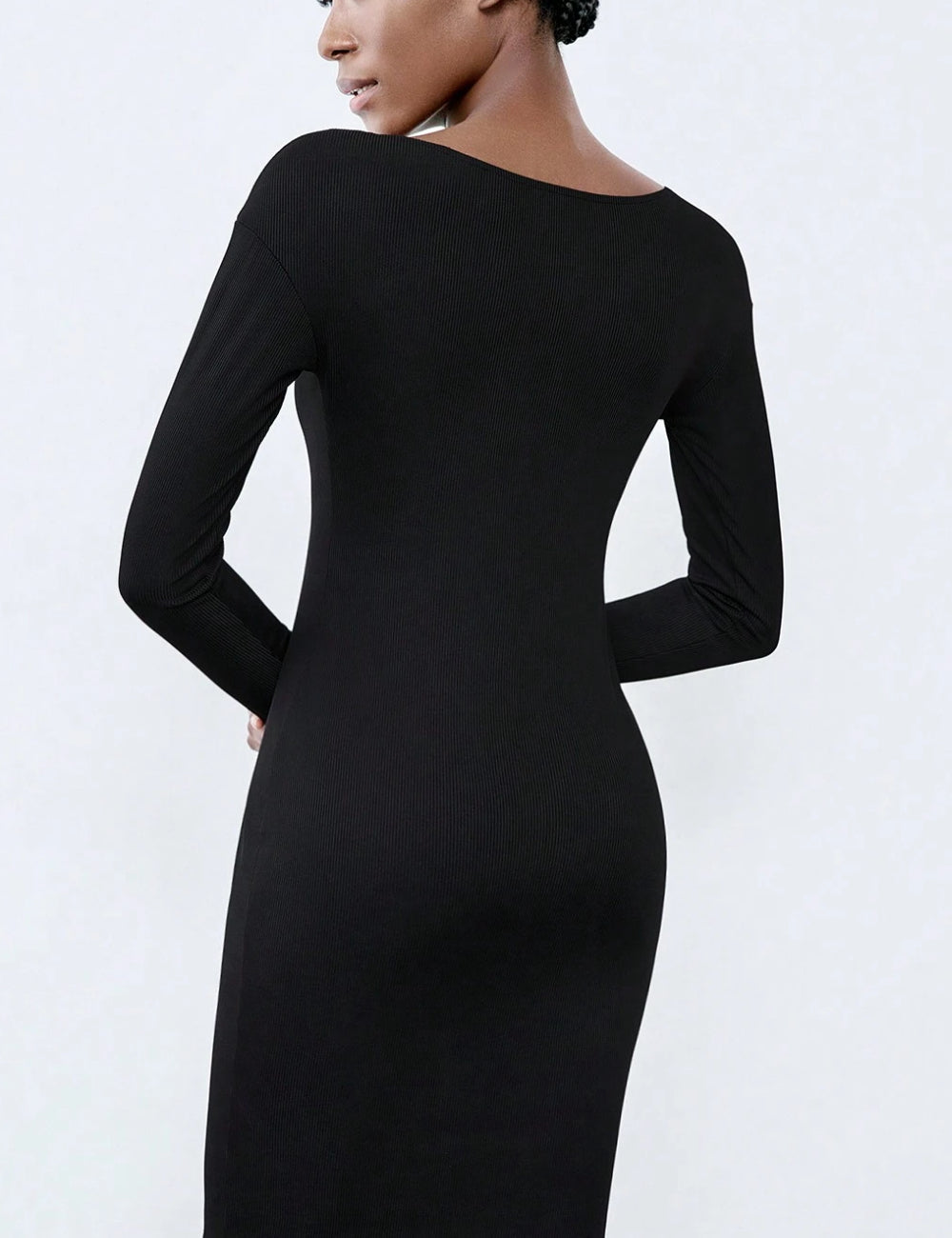 Shein mini ruha, fekete