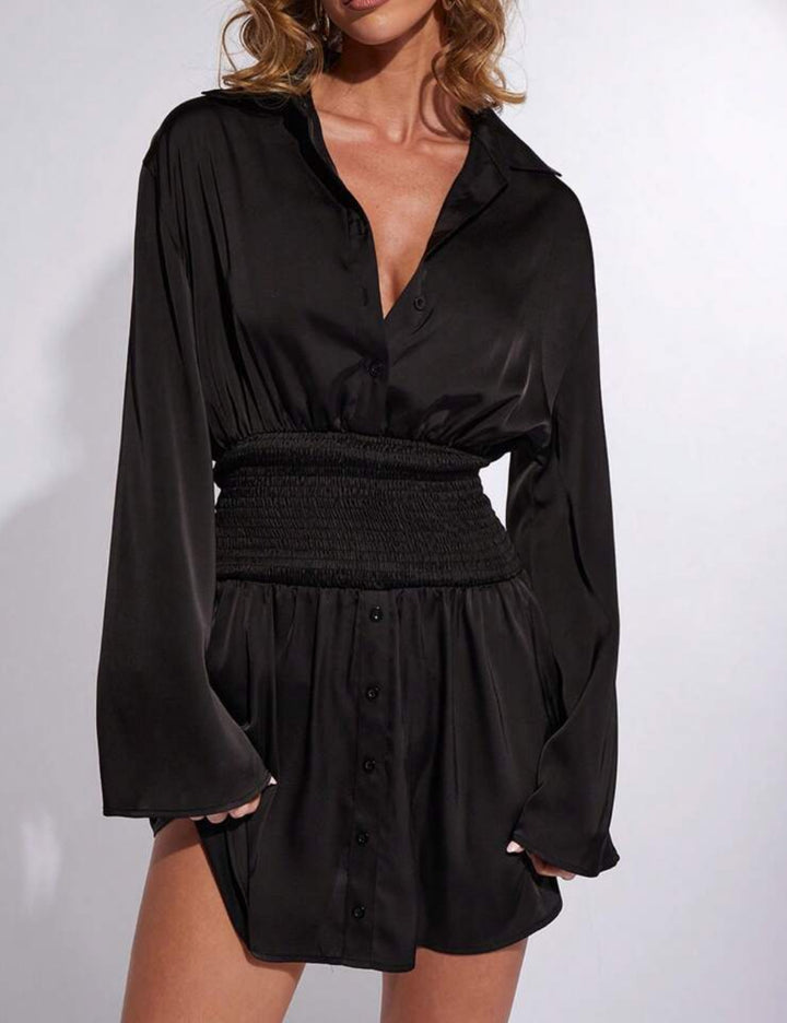 Shein mini ruha, fekete