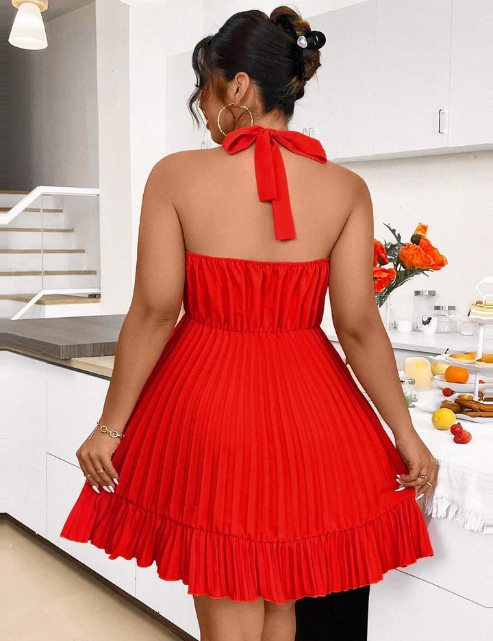 Shein Curve+ miniruha, narancssárga