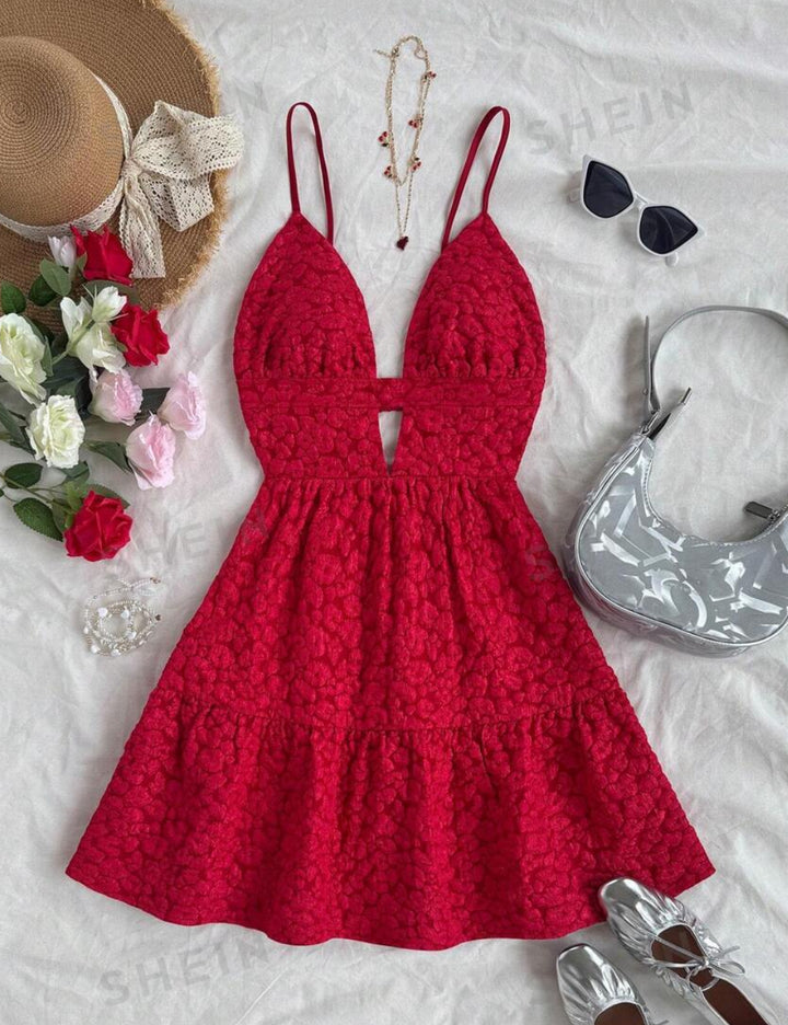 Shein miniruha, piros