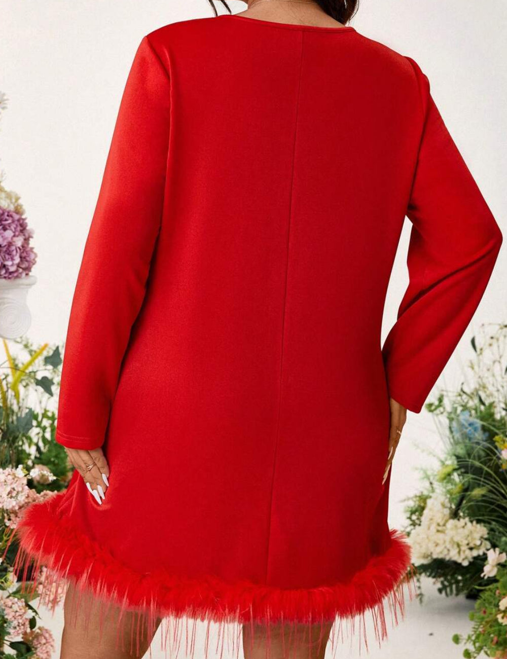 Shein Curve+ miniruha, piros
