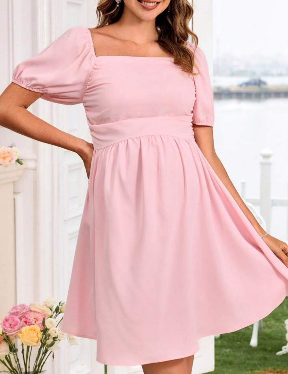 Shein mini ruha, rózsaszín