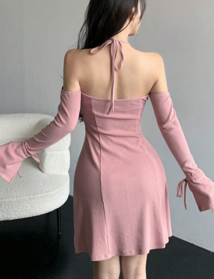 Shein DAZY mini ruha, rózsaszín