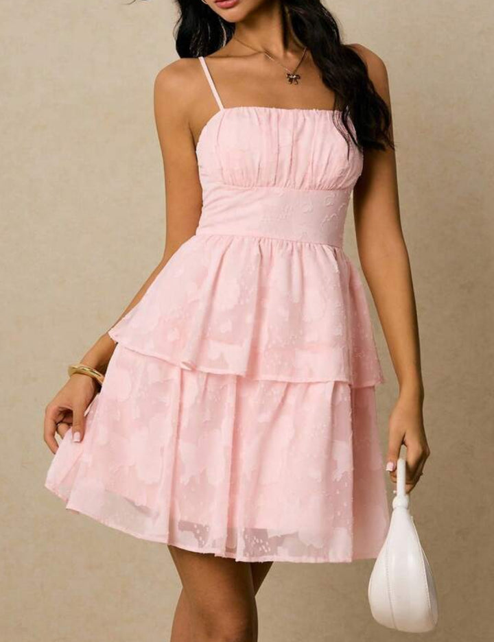 Shein mini dress, pink