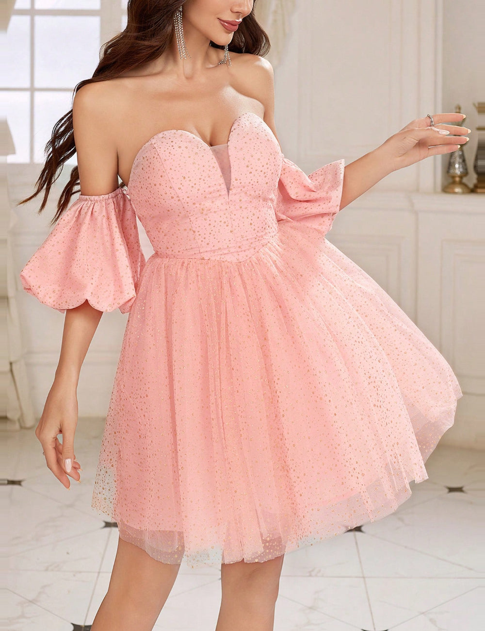 Rochie mini Shein, roz