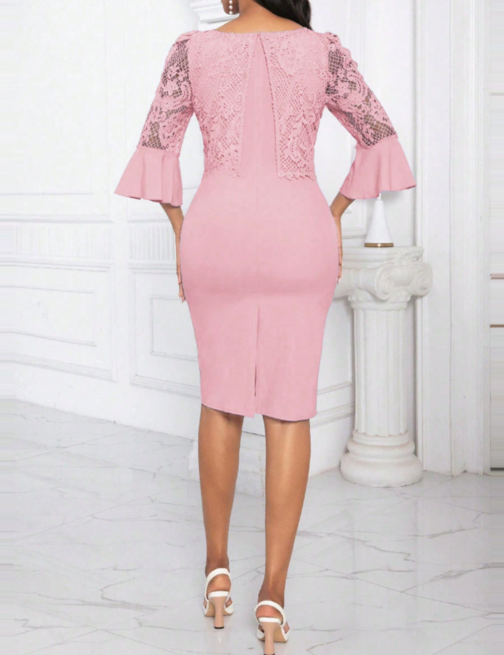 Shein mini ruha, rózsaszín