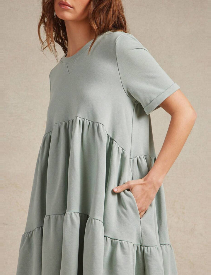 Shein mini ruha, zöld