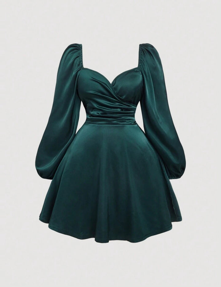 Shein mini ruha, zöld
