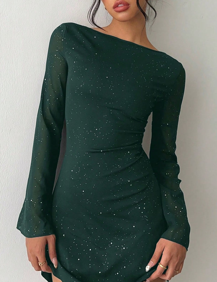 Shein mini ruha, zöld