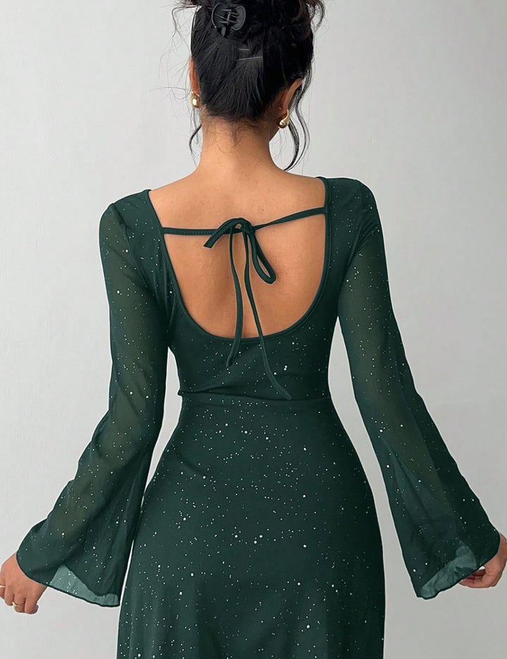 Shein mini ruha, zöld