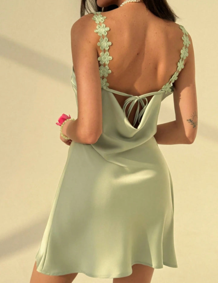 Shein mini ruha, zöld