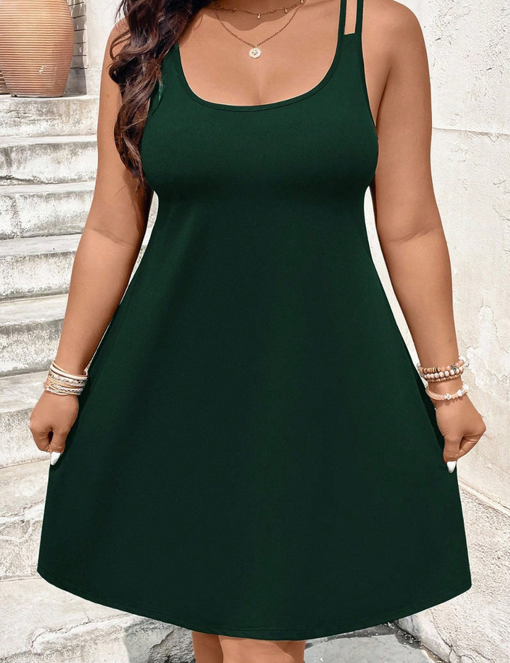 Shein Curve+ miniruha, zöld