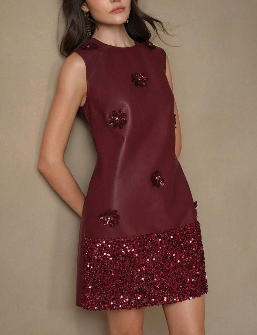 Rochie mini SHEIN, vișiniu