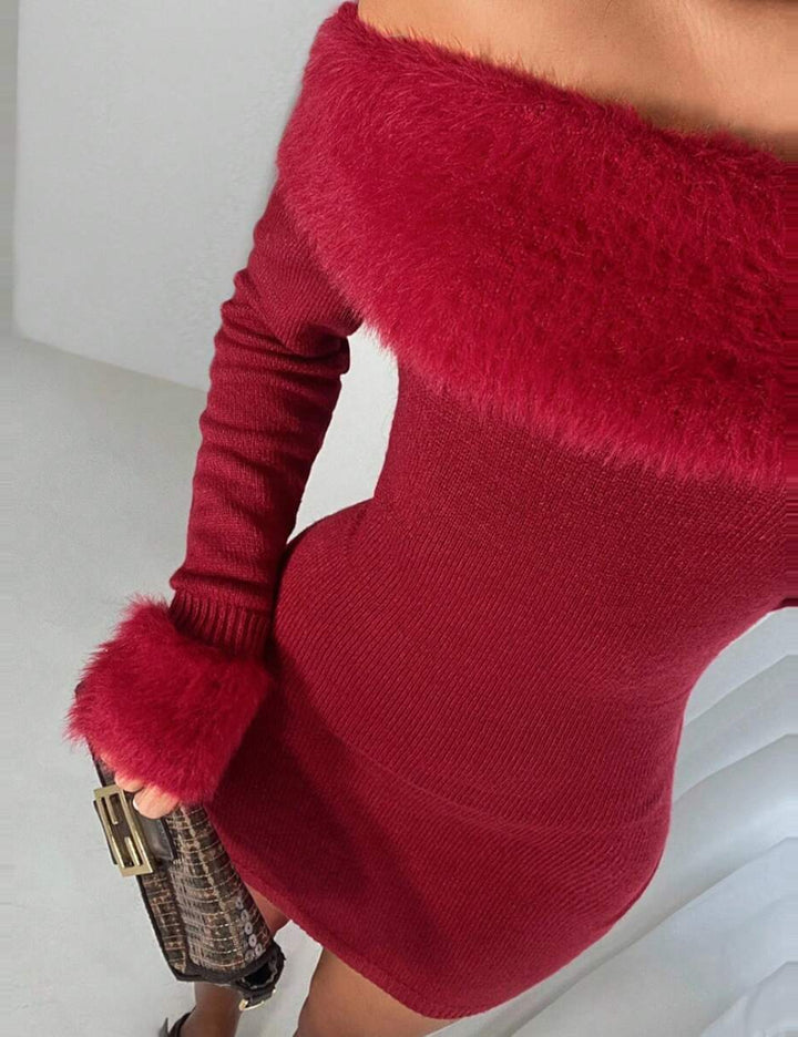 Shein miniruha, bordó