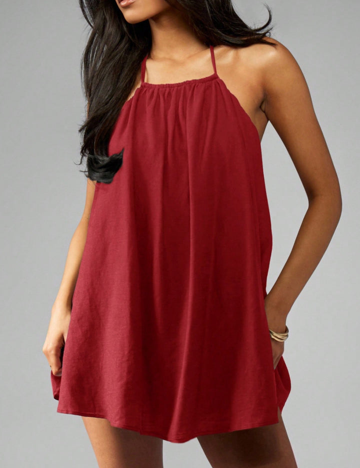 Shein burgundi miniruha