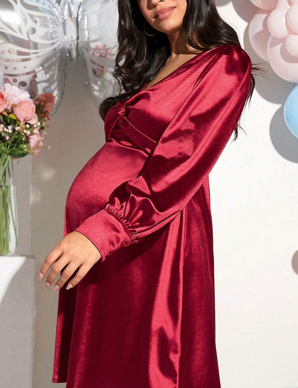 Shein bordó miniruha