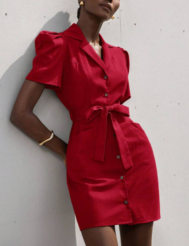 Shein mini ruha, bordó