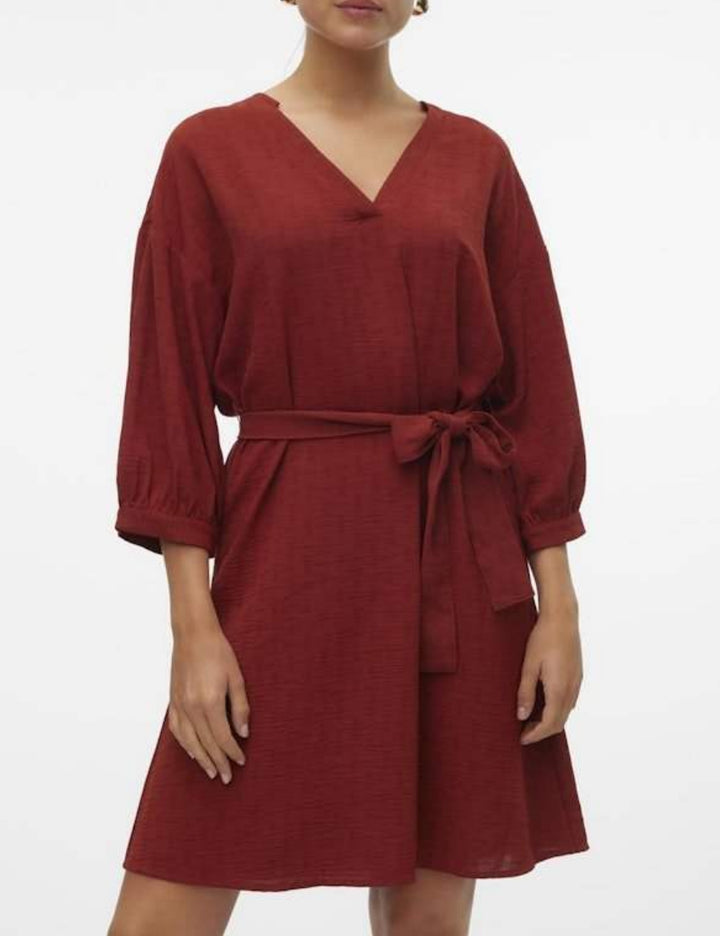Vero Moda mini ruha, téglavörös