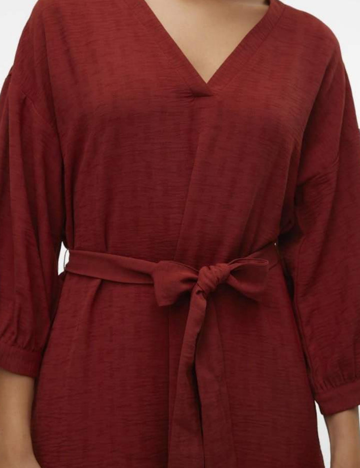Vero Moda mini ruha, téglavörös