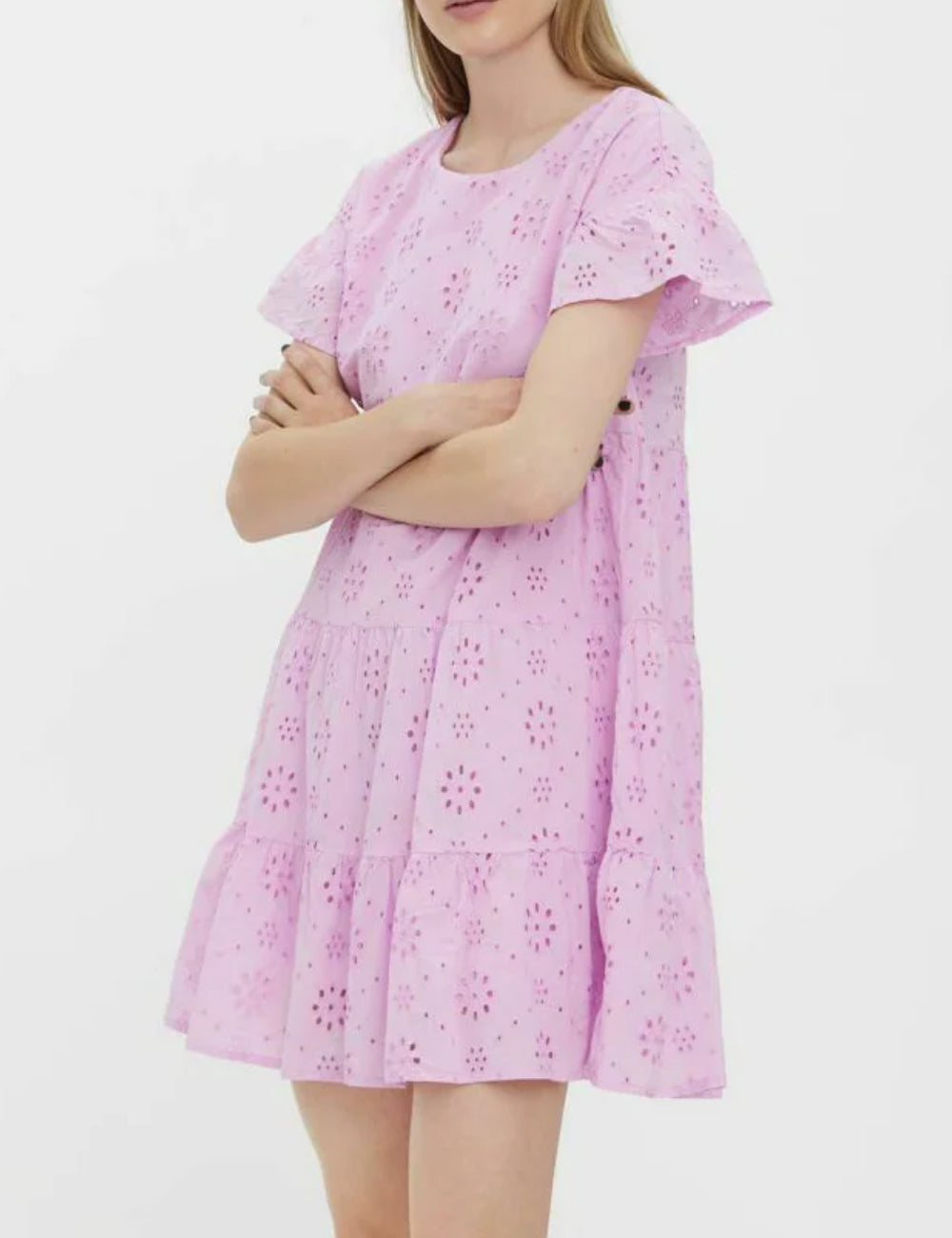 Vero Moda mini ruha, rózsaszín