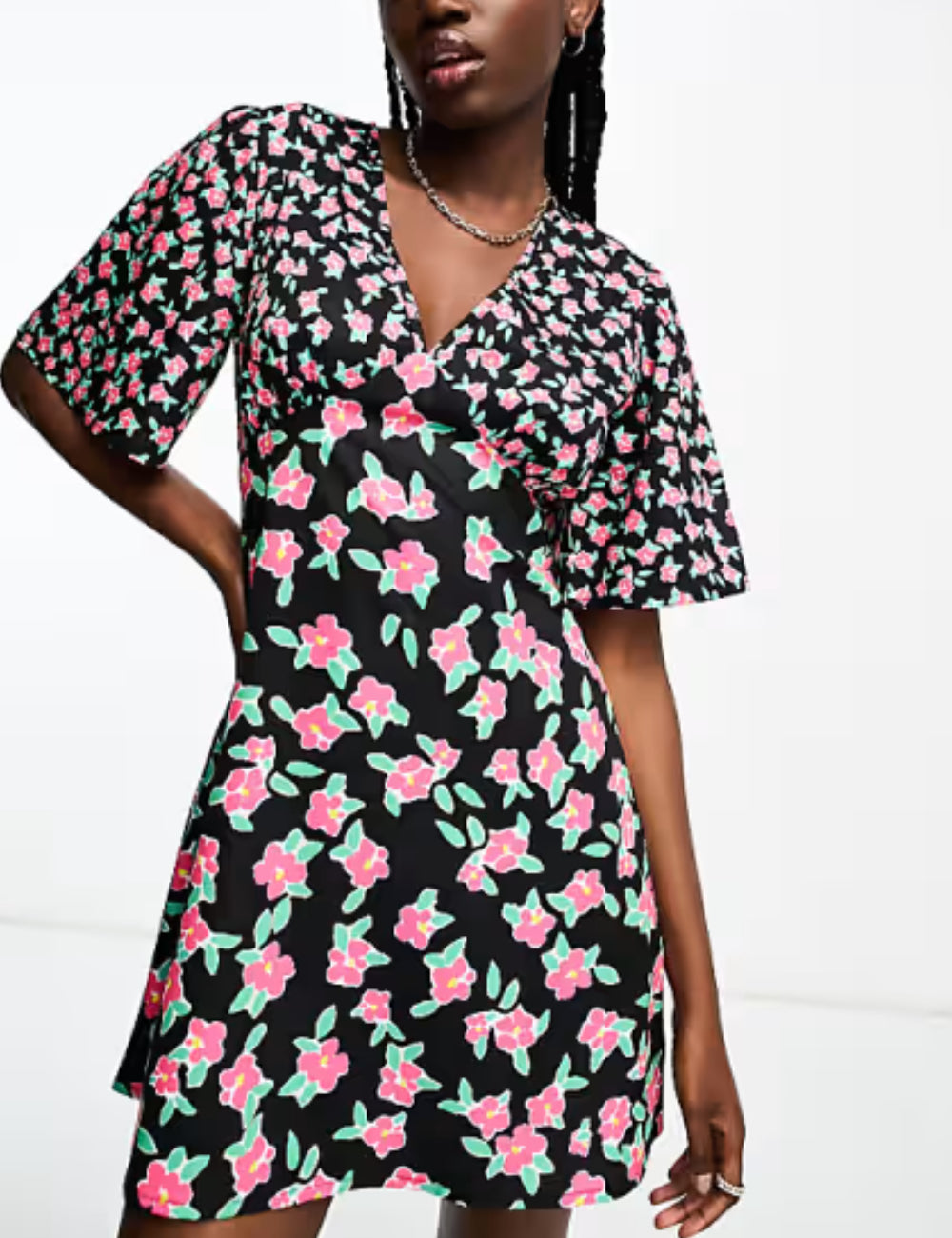 Rochie mini Wednesday S Girl, negru