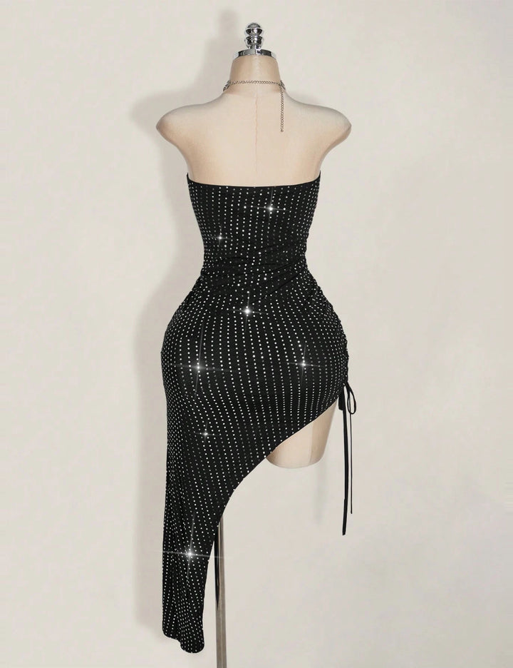 Shein Curve+ ruha, fekete