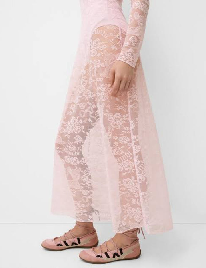 Bershka body ruha, rózsaszín