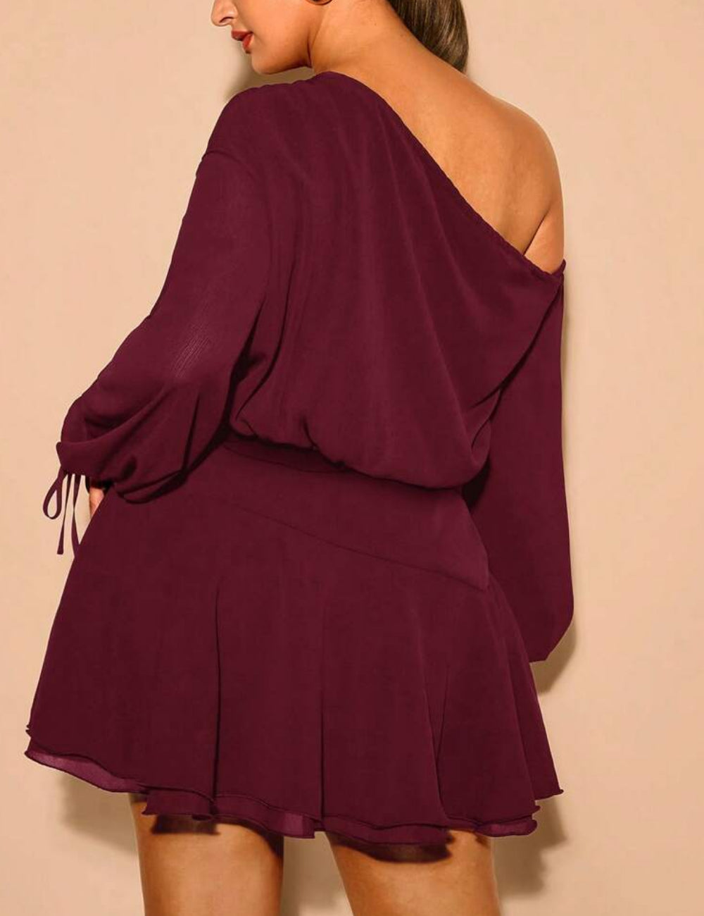 Rochie tip Body Shein Curve+, vișiniu