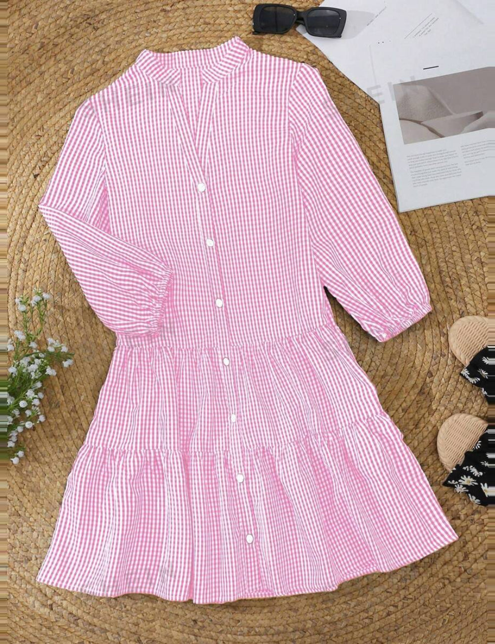 Rochie tip cămașă SHEIN, mix culori
