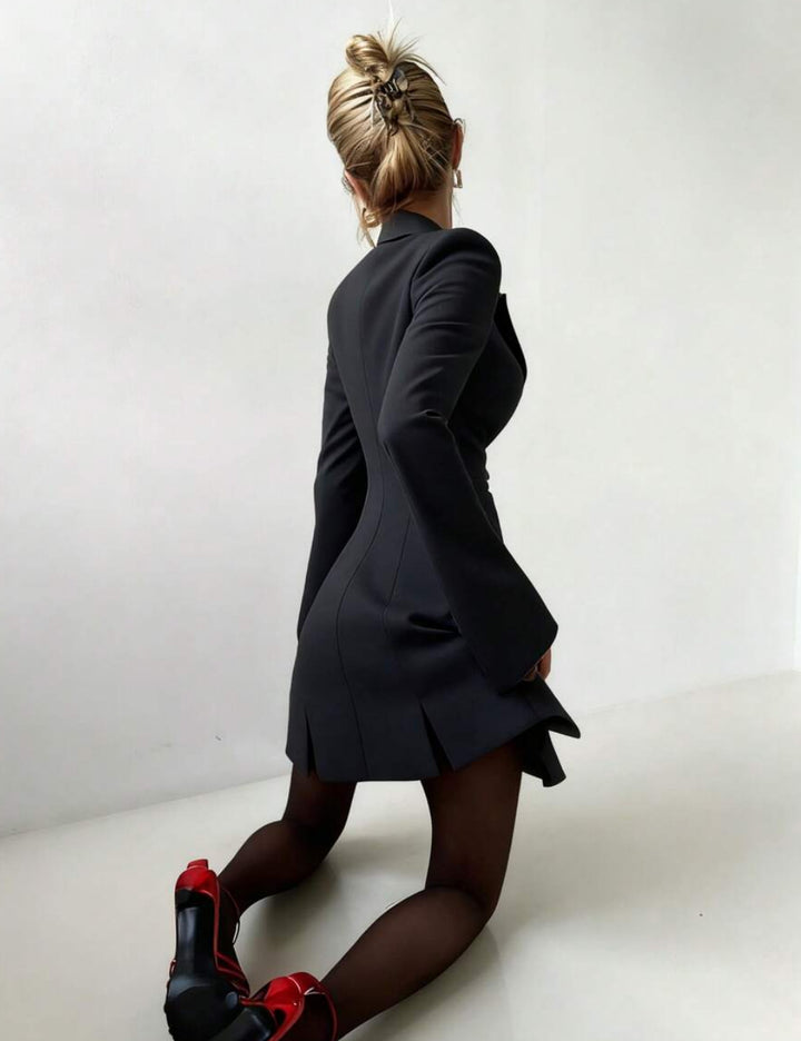 Shein Blazer Dress, Black